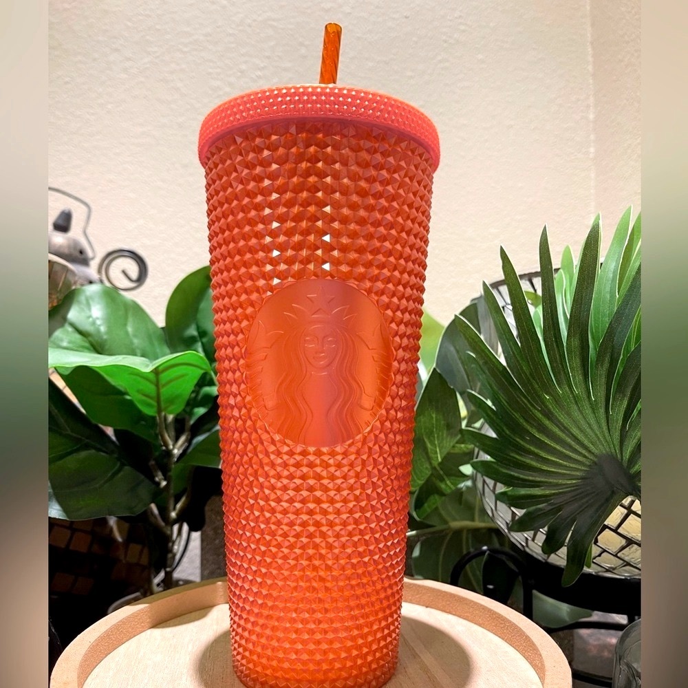 Starbucks Studded Tumbler- Fall 2022 Pumpkin Spice 24oz - Picture 1 of 13